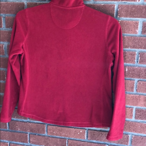 Gap women Red 1/4 zip fleece Sweater- Sz M - Picture 10 of 16